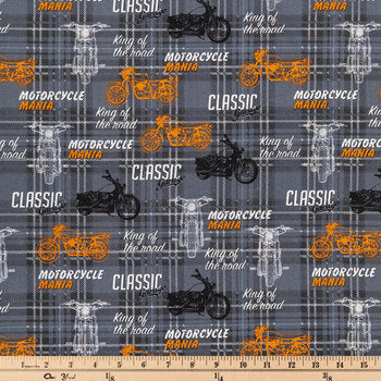 Pillowcase - Motorcycle Mania Cotton Calico