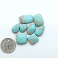Add a touch of beauty to your collection with our stunning Pilot Mountain Turquoise Cabochons. Perfect for jewelry making each piece is truly one-of-a-kind.