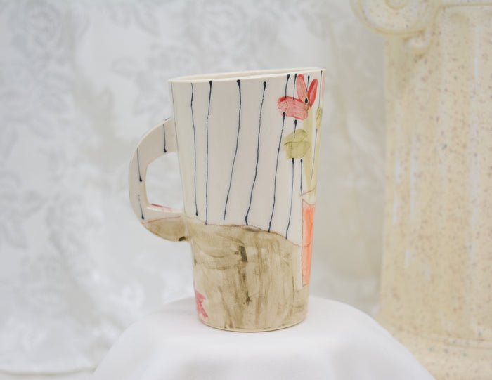 Plant Nursery with Handle Cup