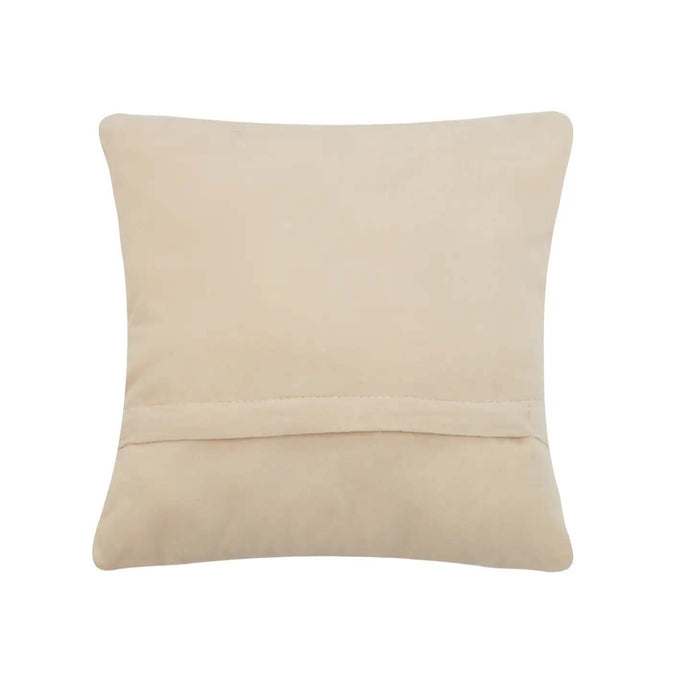 Poinsettia Holiday Chinoiserie 16" Square Hooked Wool Throw Pillow, Artwork by Sally Eckman Roberts