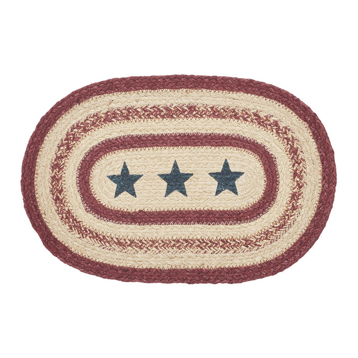 Potomac Jute Placemat Stencil Stars 10x15