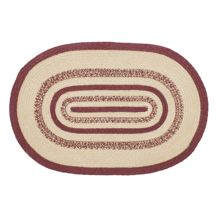 Potomac Jute Rug Oval Stencil Stars 24x36