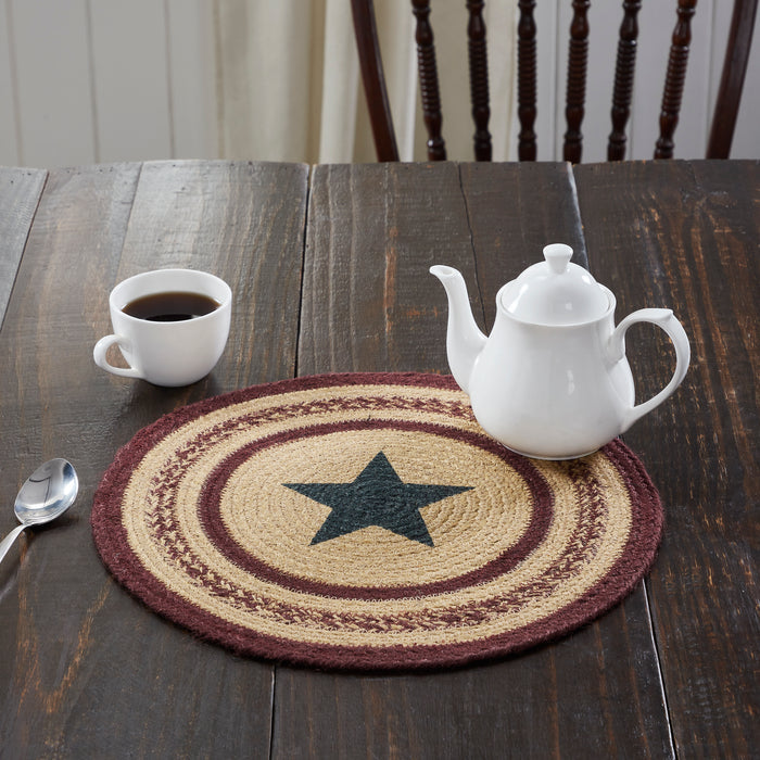 Potomac Jute Trivet Stencil Star 15