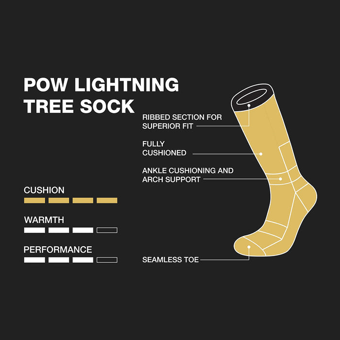 POW Lightning Tree Sock - 3 Pack - Ski Socks