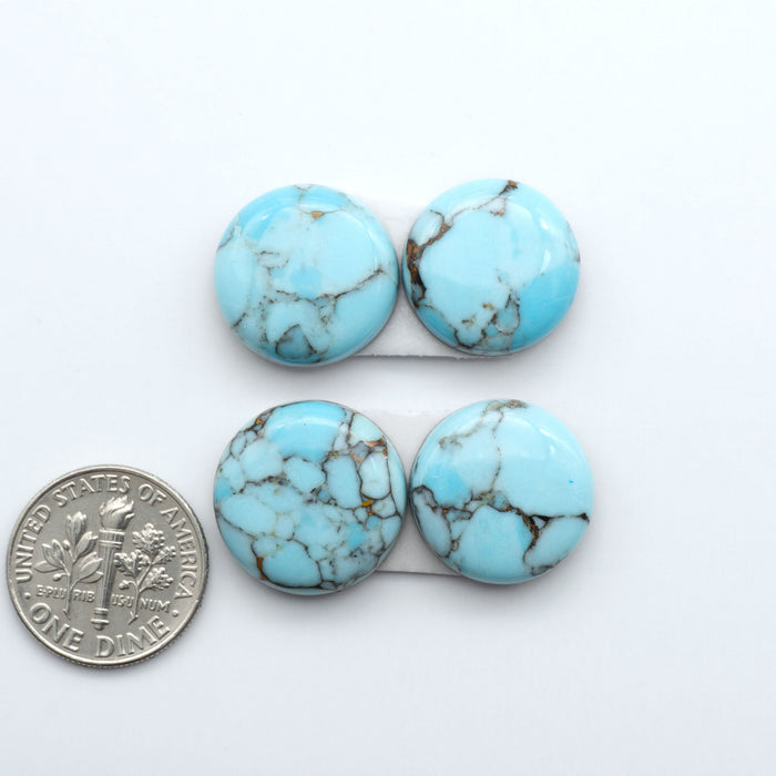 Enhance your jewelry designs with Pressed Turquoise Nugget Cabochons. Crafted from composite materials they add a captivating touch to your creations.