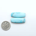 Pressed Turquoise Nugget cabochons made from stabilized composite material and backed for strength. Rich color and matrix for jewelers and artisans.