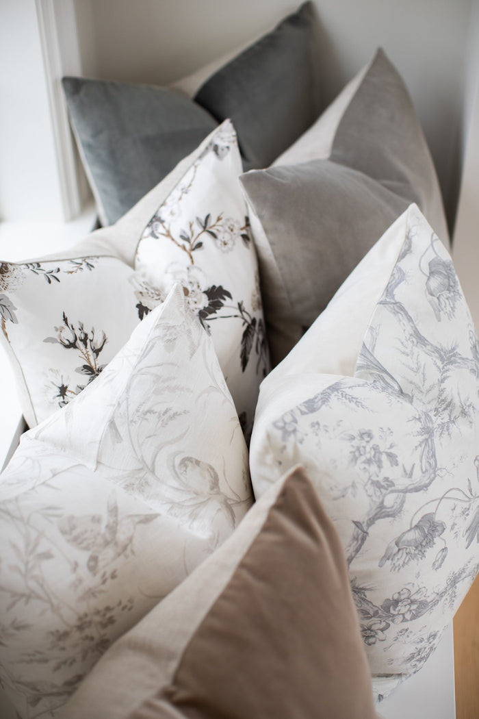 Preston Pillow Cover - Charcoal