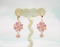 Purple Daisy Earrings