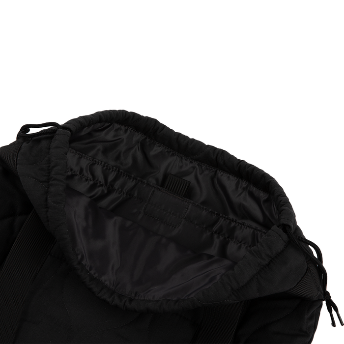Quilted Ripstop Tote 'Black'