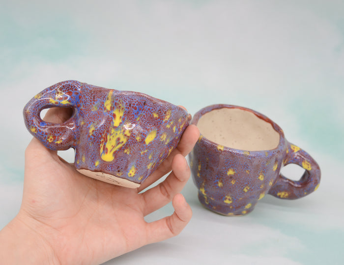 Rainbow Granola Hand Pinched Espresso Cup