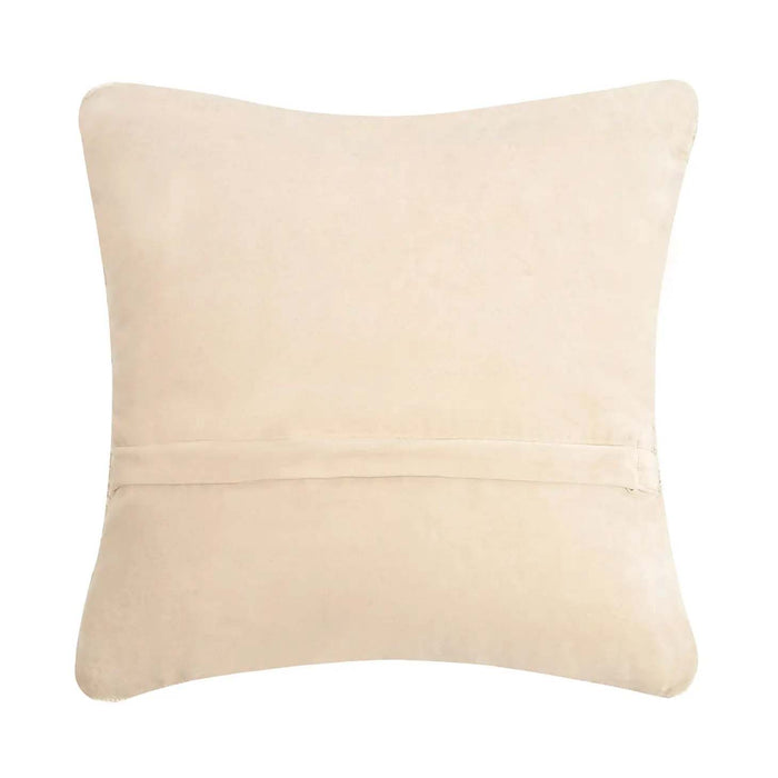 Red Amaryllis Chinoiserie 16" Square Hooked Wool Throw Pillow