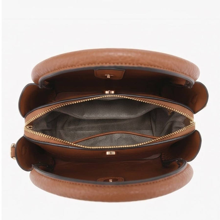Ruby 3-Compartment Satchel - Structured Vegan Leather Handbag