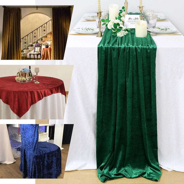 Elegant table linens in various colors for stylish dining setups.