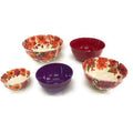 Sam's West 4335470060 Melamine 10-Piece Bowl Set With Lids Floral Design, Multi-Colored