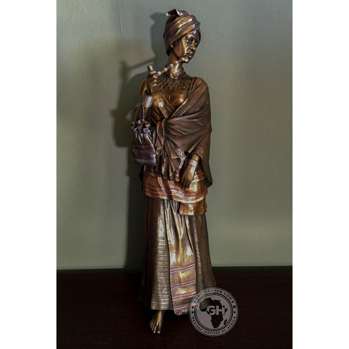Sindiswa Xhosa Woman African Figurine Bronze Sculpture