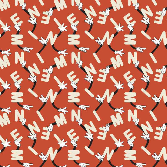 Single Layer Cotton Blanket - Minnie Living Her Best Life Minnie Letter Play Red Cotton