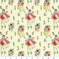 Single Layer Cotton Blanket - Snow White Meadow Cream Cotton