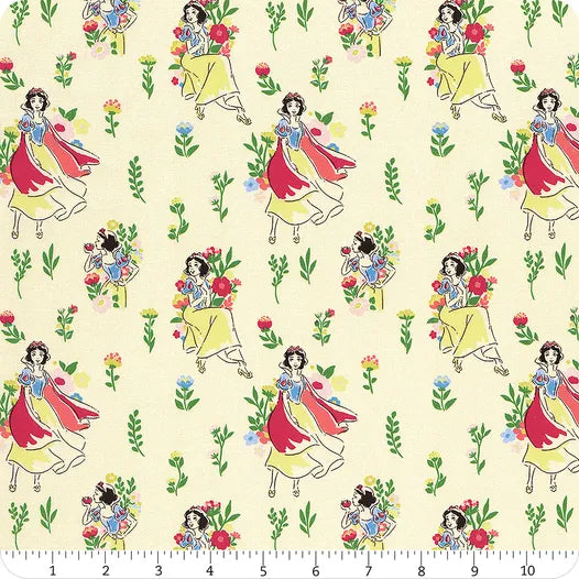 Single Layer Cotton Blanket - Snow White Meadow Cream Cotton