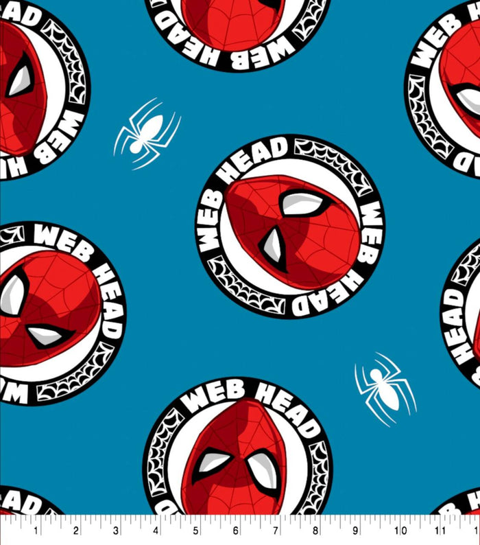 Spider-Man Web Head Fleece Fabric
