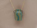 Squiggle Pot Necklace - Forest Green