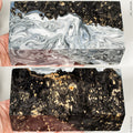 Stabilized hybrid wood box elder burl block