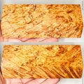 Stabilized natural box elder burl wood block