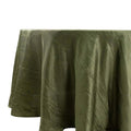 Olive green tablecloth draped elegantly on a table