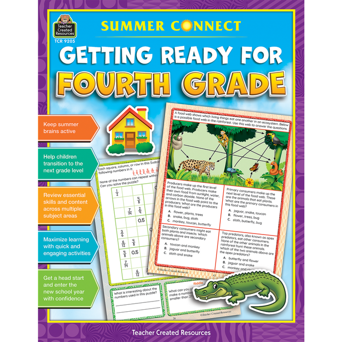 Teacher Created Resources Summer Connect: Getting Ready for Fourth Grade (TCR 9205)