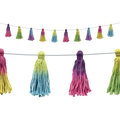 Teacher Created Tie-Dye Pom-Poms and Tassels Garland (TCR 8903)