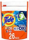 TIDE LIQUID PODS 4 IN 1 ULTRA W/ OXI 26 CT