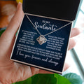 To My Soulmate Necklace Gift for Her on Anniversary, Birthday, Christmas, New Year