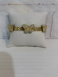 Triple Butterfly Diamond Bracelet