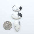 Natural White Buffalo Stone Cabochons are semi-precious gemstones cut into shapes ideal for jewelry-making, making them an excellent choice for artisans.