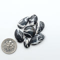 Natural White Buffalo Stone Cabochons are semi-precious gemstones cut into shapes ideal for jewelry-making, making them an excellent choice for artisans.