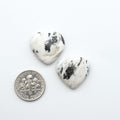 Natural White Buffalo Stone Cabochons are semi-precious gemstones cut into shapes ideal for jewelry-making, making them an excellent choice for artisans
