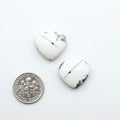 Natural White Buffalo Stone Cabochons are semi-precious gemstones cut into shapes ideal for jewelry-making, making them an excellent choice for artisans