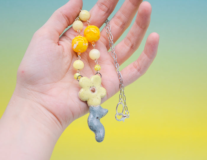 Yellow Daisy Necklace