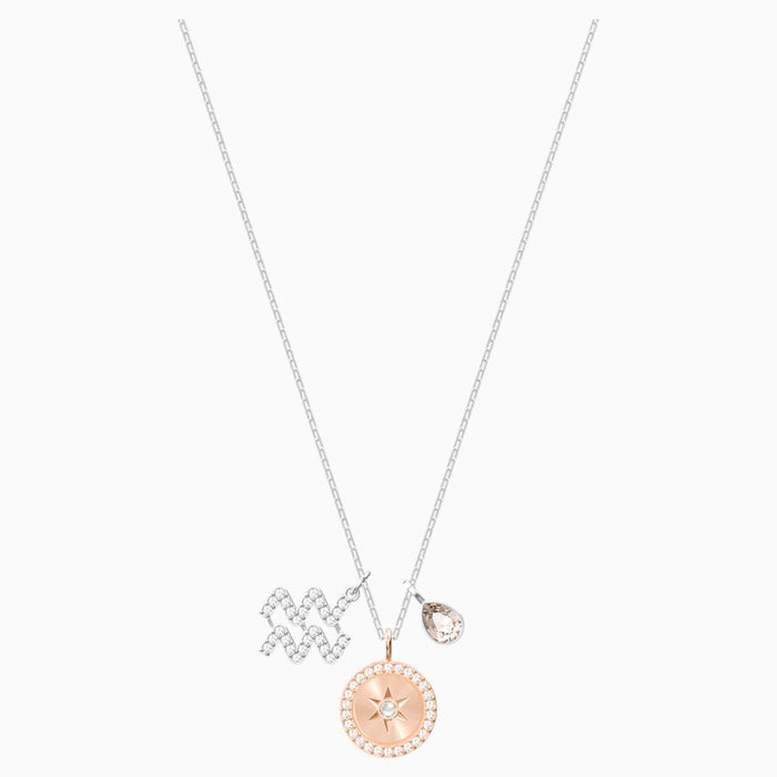 ZODIAC:PENDANT AQUARIUS GREI/CRY/RHS